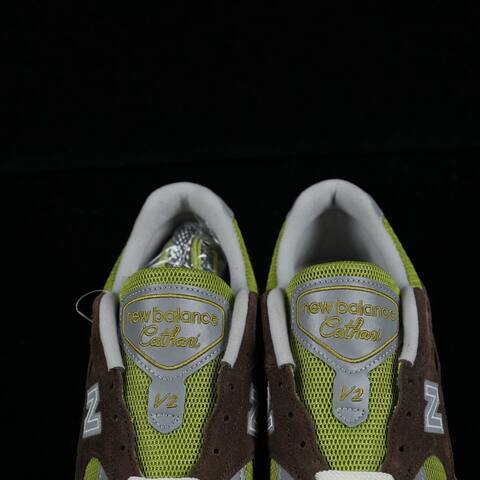 New Balance 991 V2 KITH x Danielle Cathari U991CK2 Brown Green Grey Cream White Sneaker (BS-87139)