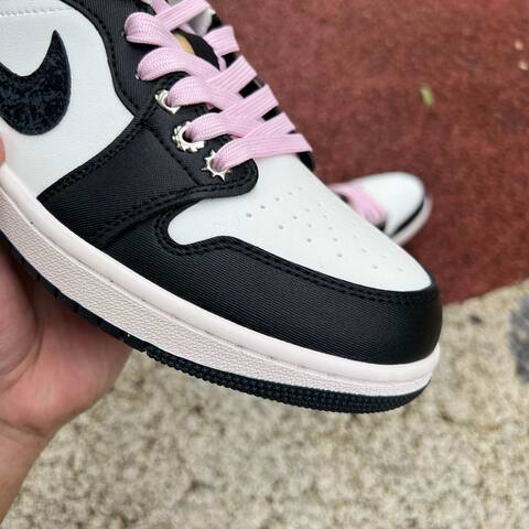 Jordan Air Jordan 1 Low II0595-001 Anthracite Iced Carmine Sail Black White Pink US 8 UK 7 BR 39 5 EUR 41 26cm Sneaker - Unisex (BS-87160)