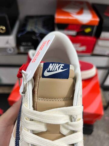 Jordan Air Jordan 1 Low Travis Scott CNY 2026 JY6988-145 Sail Red Navy Beige Sneaker (BS-87211)