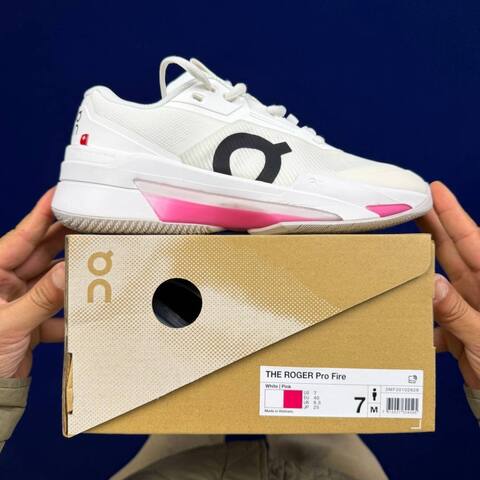 On The Roger Pro Off White Blue Pink Black Tennis Shoe Casual Sneakers (BS-86758)