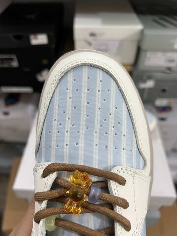 Jordan Air Jordan 1 Low IR7553 422 Hydrogen Blue Light British Tan White EU 40 Sneaker - Men's (BS-87151)