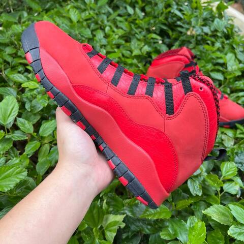 Jordan Air Jordan 10 Retro HOH AJ9100 625 University Red Black EU 43 Basketball Shoe - Men's (BS-87066)