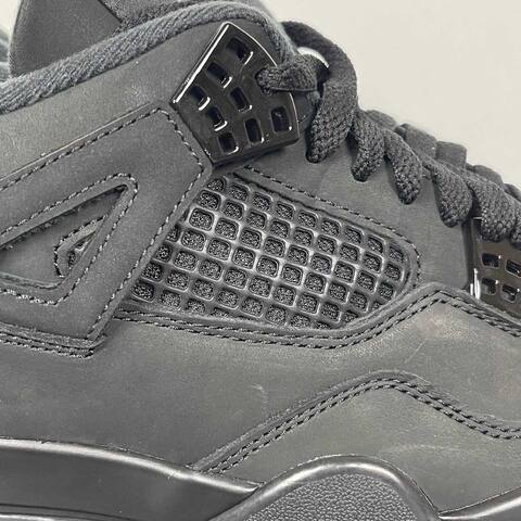 Jordan Air Jordan 4 Black Cat FV5029-010 Black Dark Grey Basketball Shoe (BS-87271)