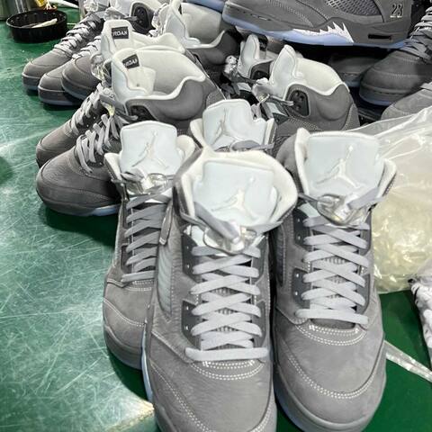 Jordan Air Jordan 5 DD0587-002 Wolf Grey White Ice Blue Basketball Shoe (BS-87288)
