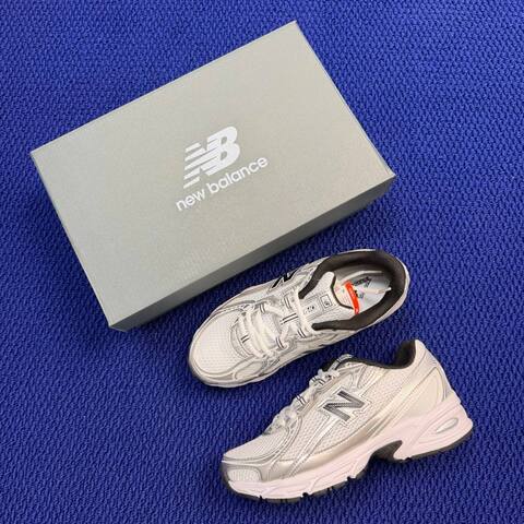 New Balance 740 U740NW2 White Silver Black EU 38 Running Shoe - Women's (BS-87091)