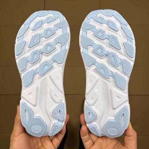 HOKA ONE ONE Clifton 9 Blue Orange White Light Blue Running Shoe Running Sneakers (BS-86867)