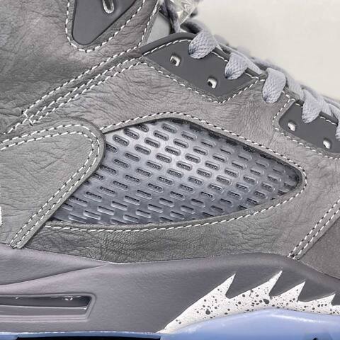 Jordan Air Jordan 5 Wolf Grey DD0587-002 Dark Grey Light Grey White Ice Blue Basketball Shoe (BS-87291)
