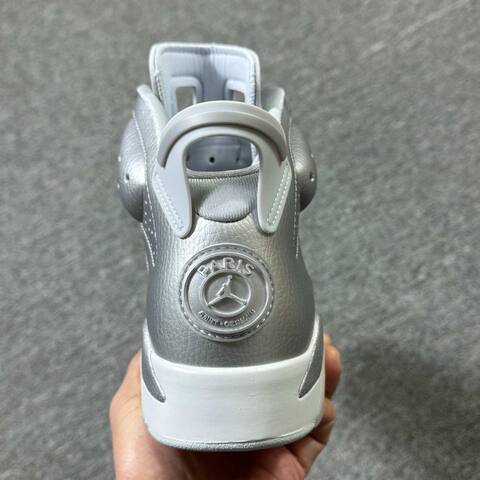 Jordan Air Jordan 6 IQ5135-001 Metallic Silver White Cream Basketball Shoe (BS-87298)