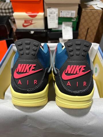 Jordan Air Jordan 4 Retro SP DC9533 001 Union Off Noir Black Blue Pink Cream White EU 42 5 Basketball Shoe - Men's (BS-87265)