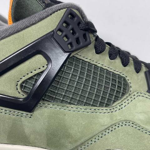 Jordan Air Jordan 4 Retro UNDEFEATED IB1519-200 Olive Green Black Sail Orange Basketball Shoe (BS-87272)