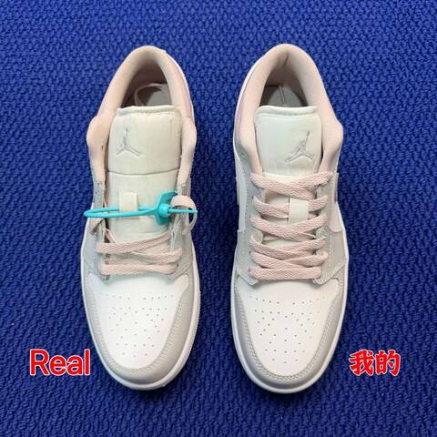 Jordan Air Jordan 1 Low DC0774-606 White Light Grey Light Pink Sneaker (BS-87155)