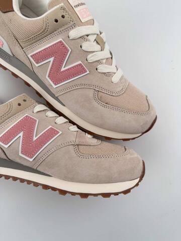 New Balance 574 ML574BCA Beige Pink Brown White Grey Sneaker (BS-87076)