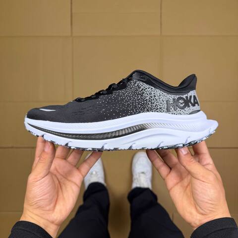 HOKA ONE ONE Kawana Black White Grey Running Shoe Running Sneakers (BS-86924)