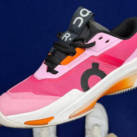 On Running The Roger Pro 7 MF30103606 Pink Orange Black White Tennis Shoe Casual Sneakers (BS-86755)