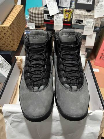 Jordan Air Jordan 10 Retro HJ6779 001 Dark Grey Black Basketball Shoe (BS-87070)