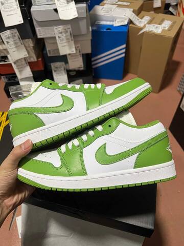 Jordan Air Jordan 1 Low SE HF4823-100 White Green Yellow US 8 5 UK 7 5 EUR 42 Sneaker - Men's (BS-87182)