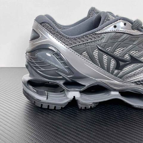 Mizuno Wave Prophecy LS A251103 Black Metallic Silver Dark Gray Running Shoe Running Sneakers (BS-86783)