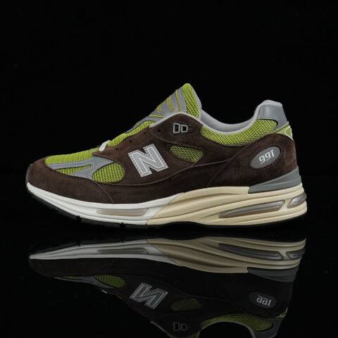 New Balance 991 V2 KITH x Danielle Cathari U991CK2 Brown Green Grey Cream White Sneaker (BS-87139)