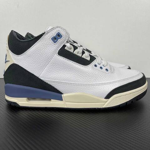 Jordan Air Jordan 3 Retro A Ma Maniere Diffused Blue HV8751-100 White Black Cream Blue Basketball Shoe (BS-87347)