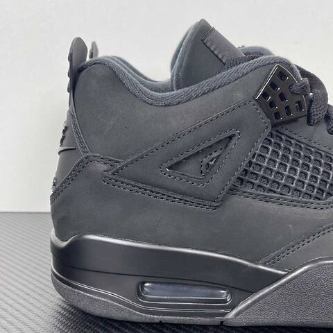 Jordan Air Jordan 4 Black Cat FV5029-010 Black Dark Grey Basketball Shoe (BS-87271)