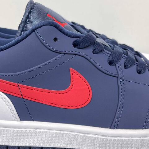 Jordan Air Jordan 1 Low CZ8454-400 Navy Blue White Red Sneaker (BS-87183)