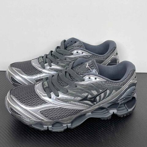 Mizuno Wave Prophecy LS A251103 Black Metallic Silver Dark Gray Running Shoe Running Sneakers (BS-86783)