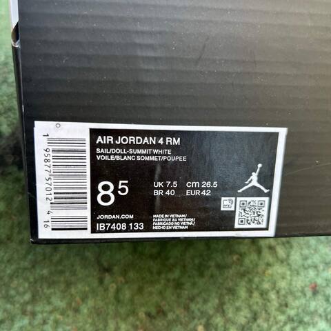 Jordan Air Jordan 4 RM IB7408 133 Sail Light Blue White Purple US 8 5 UK 7 5 EUR 42 BR 40 Cm 26 5 Sneaker - Men's (BS-87282)