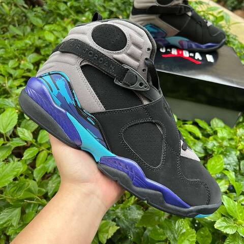 Jordan Air Jordan 8 Retro 305381-006 Black Red Grey Blue EUR 43 Basketball Shoe - Men's (BS-87311)