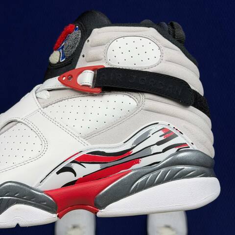 Jordan Air Jordan 8 Retro Bugs Bunny 305381 100 White Black Red Grey US 9 UK 8 EUR 42 5 Basketball Shoe - Men's (BS-87308)
