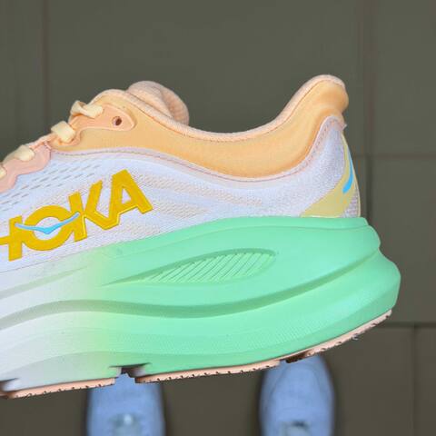 HOKA Bondi 9 White Orange Green Blue Yellow Running Shoe Running Sneakers (BS-86903)