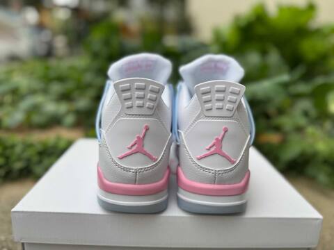 Jordan Air Jordan 4 Retro White Green Pink Light Blue Basketball Shoe (BS-87275)
