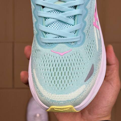 HOKA Bondi 9 Mint Green Pink White Black Yellow Running Shoe Running Sneakers (BS-86906)