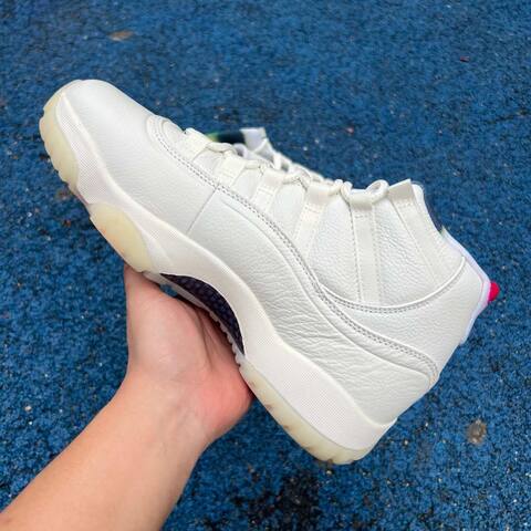 Jordan Air Jordan 11 Retro IO8959 133 Sail Newsprint Sport Royal US 9 5 UK 8 5 BR 41 EUR 43 Cm 27 5 Basketball Shoe - Men's (BS-87322)