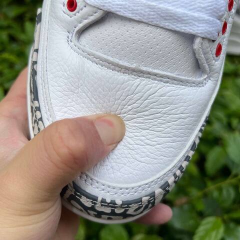 Jordan Air Jordan 3 Retro 854262 106 White Fire Red True Blue Grey US 9 5 UK 8 5 EU 43 Basketball Shoe - Men's (BS-87337)