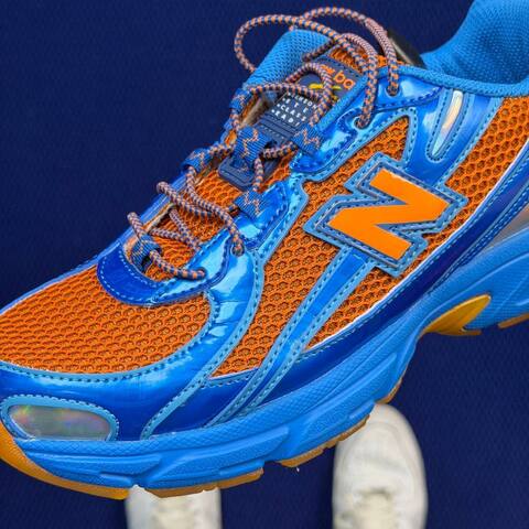 New Balance 740 U740CB2 Blue Orange Iridescent Gum USA 6 5 UK 6 EUR 39 5 Training Shoe - Women's (BS-87101)