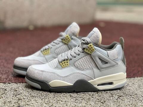 Jordan Air Jordan 4 Retro SE Craft DV3742-021 Photon Dust Pale Vanilla Grey Cream EUR41 Basketball Shoe (BS-87250)