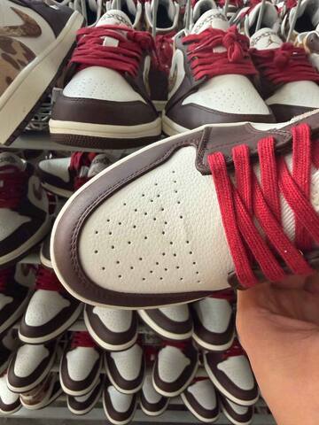 Jordan Air Jordan 1 Low IQ5321-121 Sail Brown Red Tan EU 37 5-38 Sneaker - Women's (BS-87149)