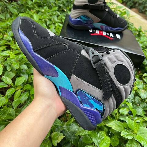 Jordan Air Jordan 8 Retro 305381-006 Black Red Grey Blue EUR 43 Basketball Shoe - Men's (BS-87311)