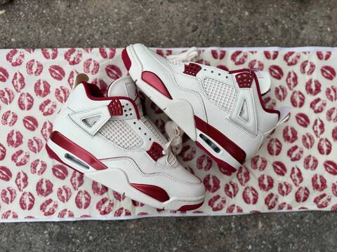 Jordan Air Jordan 4 HV0823-108 Sail White Team Red Basketball Shoe (BS-87268)