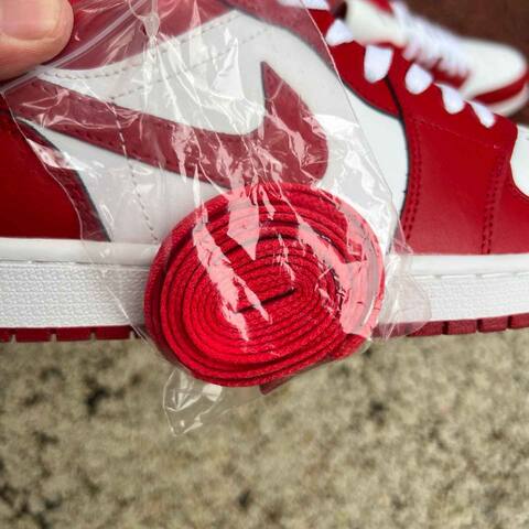 Jordan Air Jordan 1 Low 553558 166 White Red US 11 UK 10 BR 43 EUR 45 29 Cm Sneaker - Men's (BS-87196)
