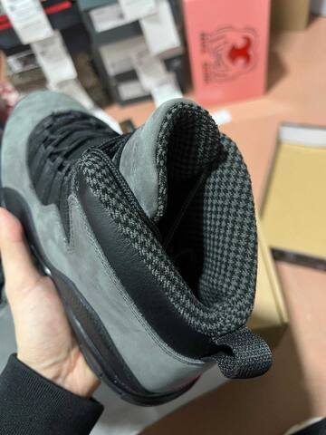 Jordan Air Jordan 10 Retro HJ6779 001 Dark Grey Black Basketball Shoe (BS-87070)