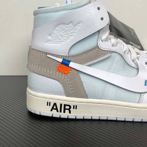 Jordan Air Jordan 1 Off White AA3834-100 White Red Black Basketball Shoe (BS-87146)