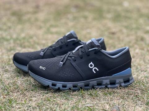 On Cloud X4 3ME30041446 Black Chambray Blue Gray US 8 EU 41 UK 7 5 JP 26 Running Shoe Running Sneakers - Men s BS-86989