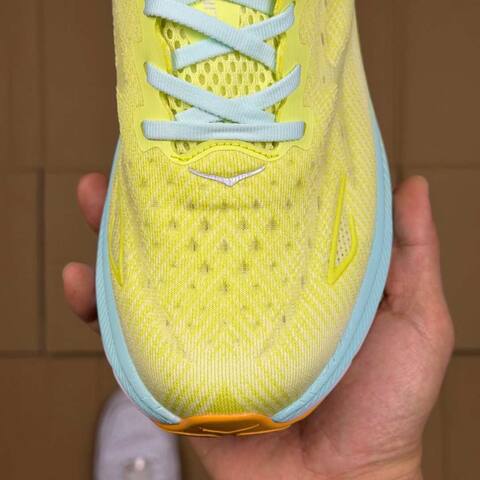 HOKA Clifton 9 Neon Yellow Light Blue White Orange Running Shoe Running Sneakers (BS-86858)