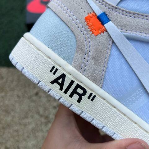 Jordan Air Jordan 1 High OG Off White Alaska AA3834-100 White Red Black US 8 5 EUR 42 Sneaker - Men's (BS-87147)