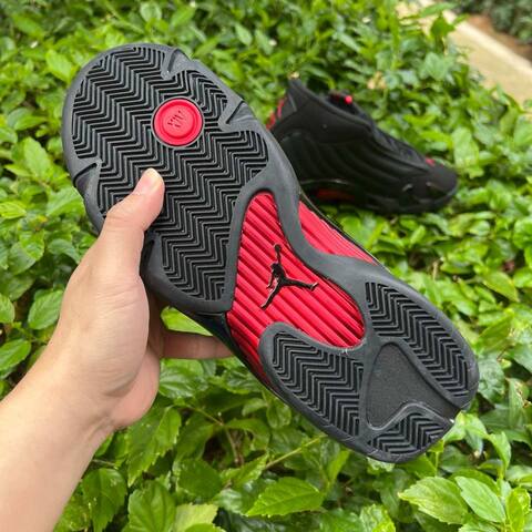 Jordan Air Jordan 14 Retro 487471 003 Black Varsity Red EU 43 Basketball Shoe - Men's (BS-87332)