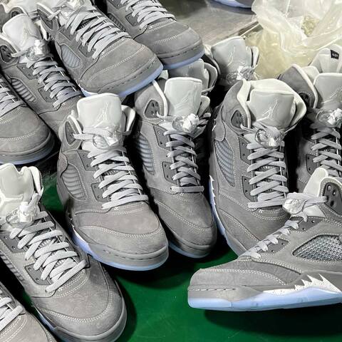 Jordan Air Jordan 5 DD0587-002 Wolf Grey White Ice Blue Basketball Shoe (BS-87288)