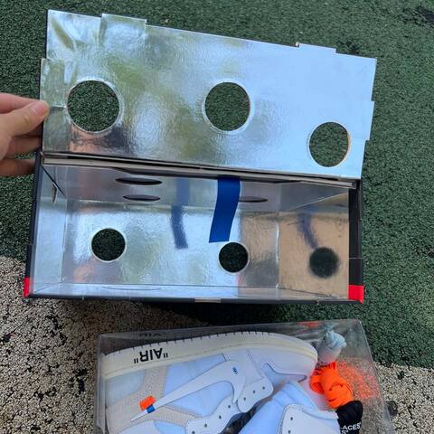 Jordan Air Jordan 1 High OG Off White Alaska AA3834-100 White Red Black US 8 5 EUR 42 Sneaker - Men's (BS-87147)
