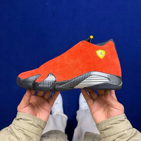 Jordan Air Jordan 14 Retro IF5015-600 Challenge Red Black Yellow Silver EU 42 5 Basketball Shoe - Men's (BS-87326)