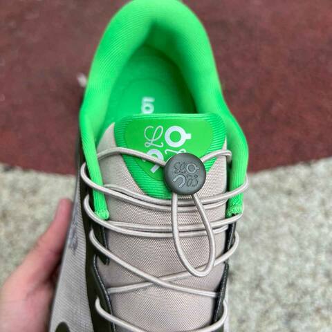 LOEWE x On Cloudsolo 3MF30664724 Khaki Green Sand Neon Green US 8 5 EU 42 UK 8 JP 26 5 Running Shoe Running Sneakers - Men's (BS-86765)